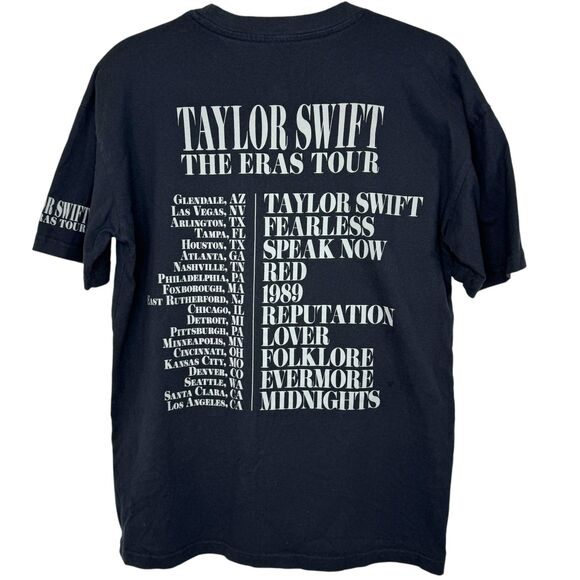 Taylor Swift 2023 The Era's Tour Black colorful short sleeve T-shirt EUC Size XS - Picture 2 of 8